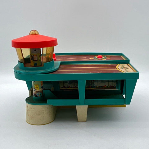 Vintage Fisher-Price Play Family Airport Playset Building Only 996 1970s