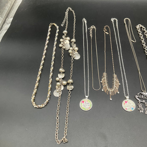 Express Modern & Inspirational Costume Jewelry Lot of 12 Necklaces Pendants
