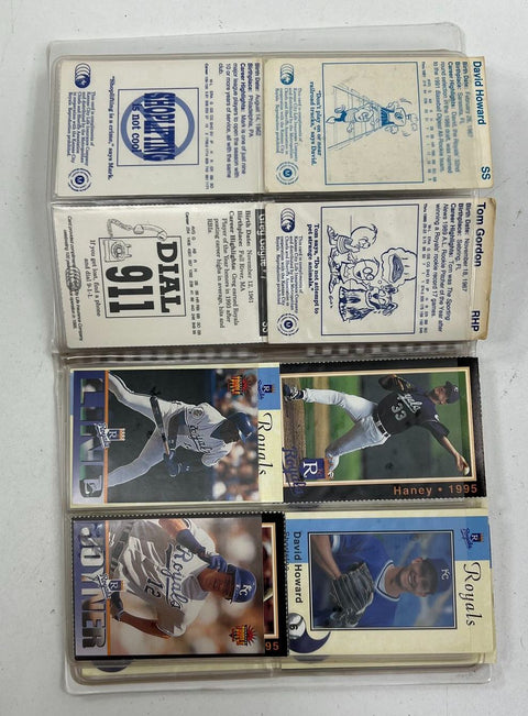 1994 Donruss KC Royals Kansas City Star Card Booklet Lot Jose Rosado Auto