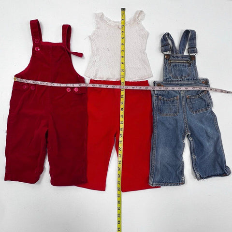 Vintage 80s 90s Baby Clothes Lot Health-tex Denim Single Stitch Sz 12-18M