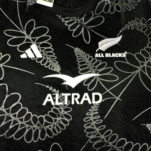 adidas Men's All Blacks New Zealand Rugby Supporter T-Shirt Black Fern Sz L NWT