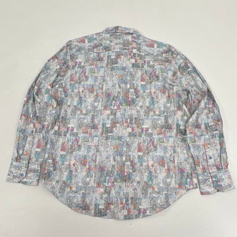 Robert Graham Men's Button-Down Shirts Lot of 2 Multicolor Striped Sz L