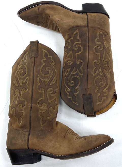 Justin 2252 Brown Distressed Leather Western Cowboy Boots Men's Size 10D