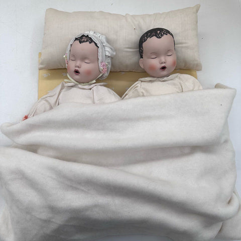 Bessie Pease Gutmann Double Blessing Porcelain Doll Set Limited Edition With COA