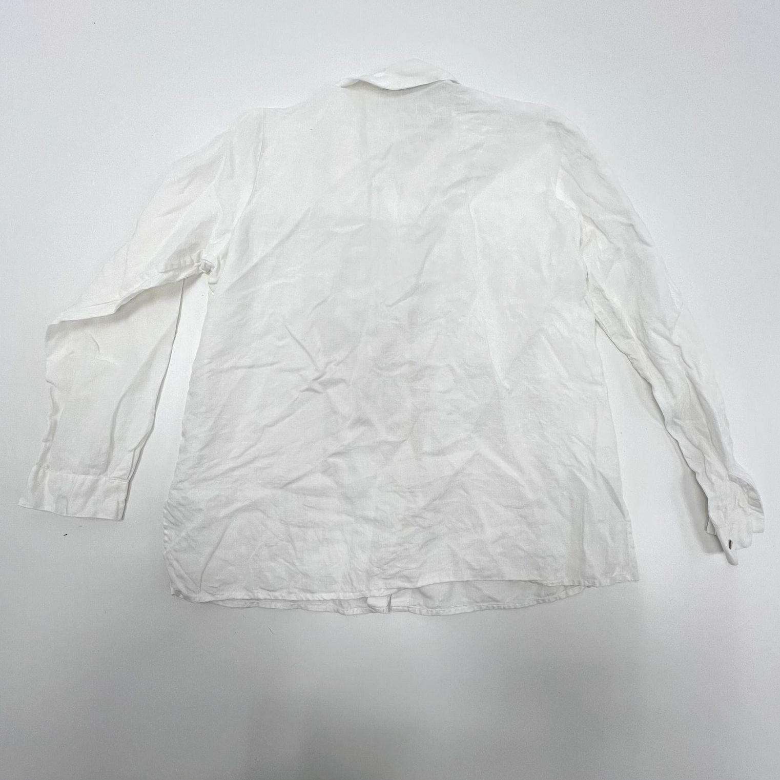 Eileen Fischer White Linen Button Up Women's Petite Small