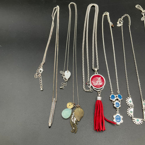 Lia Sophia & Fashion Jewelry Lot of 11 Necklaces Abalone Alabama Boho Star Dance