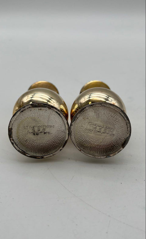 Salt and Pepper Shaker Lot Oneida Community & Stanhome Silver Plate 4 Pcs