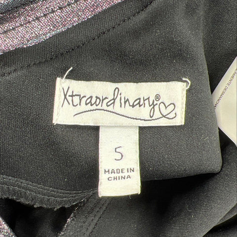 NWT Xtraordinary Womens Teal Pink Iridescent Gown Lace Up Prom Dress Size 5