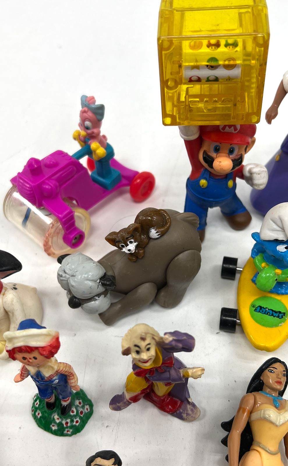 Vintage 90s Toy Figure Lot 30+ Disney Mario BTTF Superman Fast Food Premiums