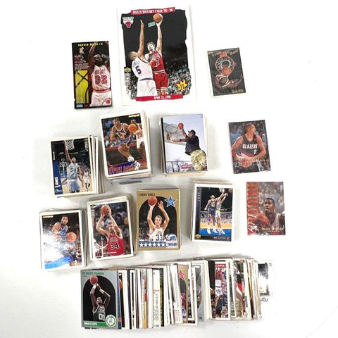 Basketball Card Lot 1990s NBA Fleer Hoops Upper Deck Approximately 250 Cards