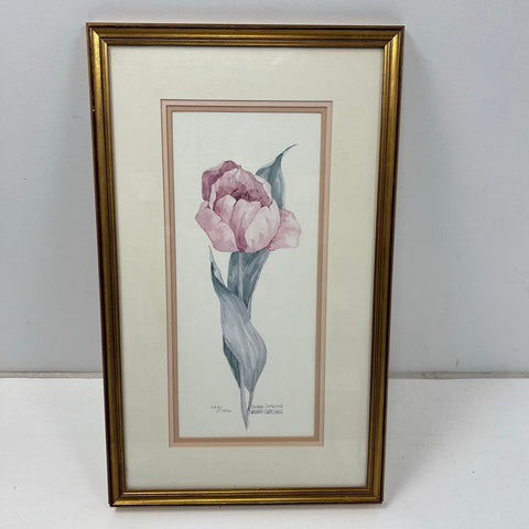 Debbie Copeland Signed Ltd Ed Print 493/1500 Tulip Floral Botanical Art Framed