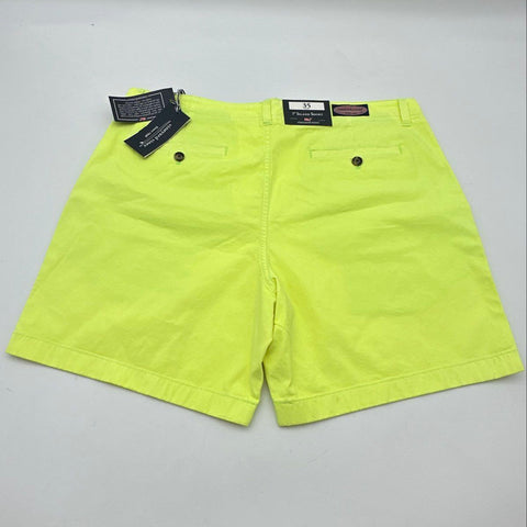 Vineyard Vines Men's 7" Island Shorts Highlighter Yellow Solid NWT Size 35