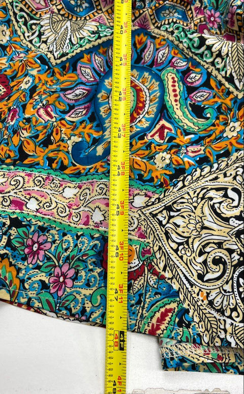 Coco + Carmen Lotus Maxi Dress Bohemian Paisley Long Sleeve NWT Sz XS