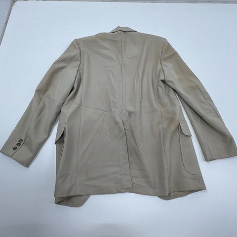 Vintage 80s Kuppenheimer Tan Sport Coat Blazer ACTWU Union Made Mens Size 44