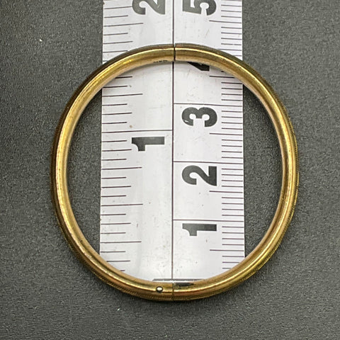 Vintage Webster Gold Tone Floral Engraved Baby Bangle Bracelet WEB Hallmark