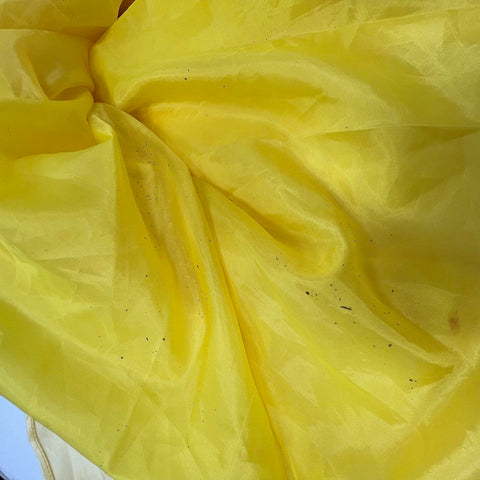 Beauty and the Beast Belle Ball Gown Costume Dress Yellow Ruched Junior Sz S