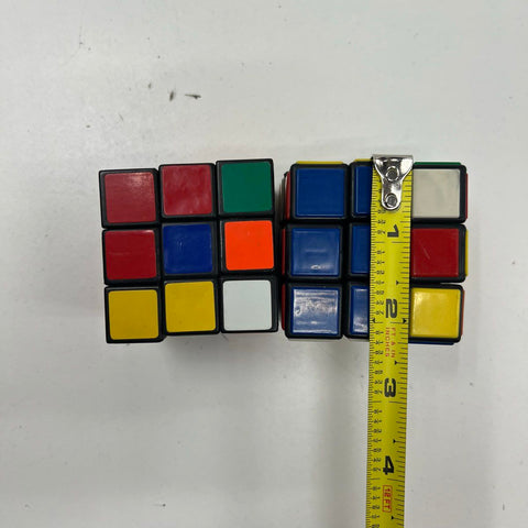 Vintage Rubik's Cube 3x3x3 Puzzle Lot of 3 + Sealed Keychain Taiwan