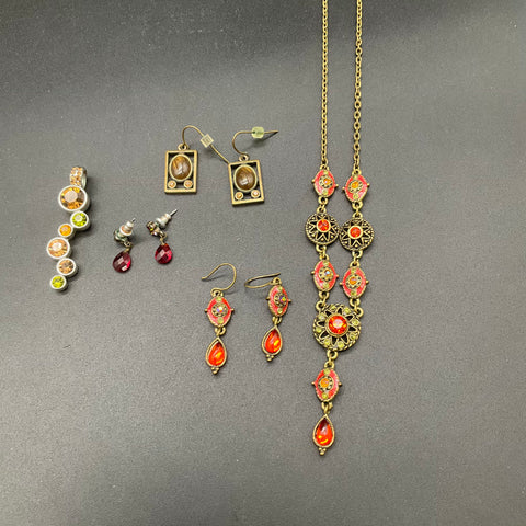 Lia Sophia Monet David's Bridal Rhinestone Jewelry Lot 11 Pieces