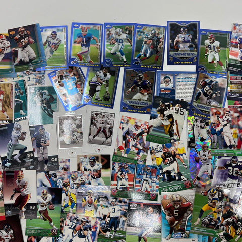 Large Bulk NFL Football Card Lot 150+ Cards 90s-2000s Topps Fleer Upper Deck