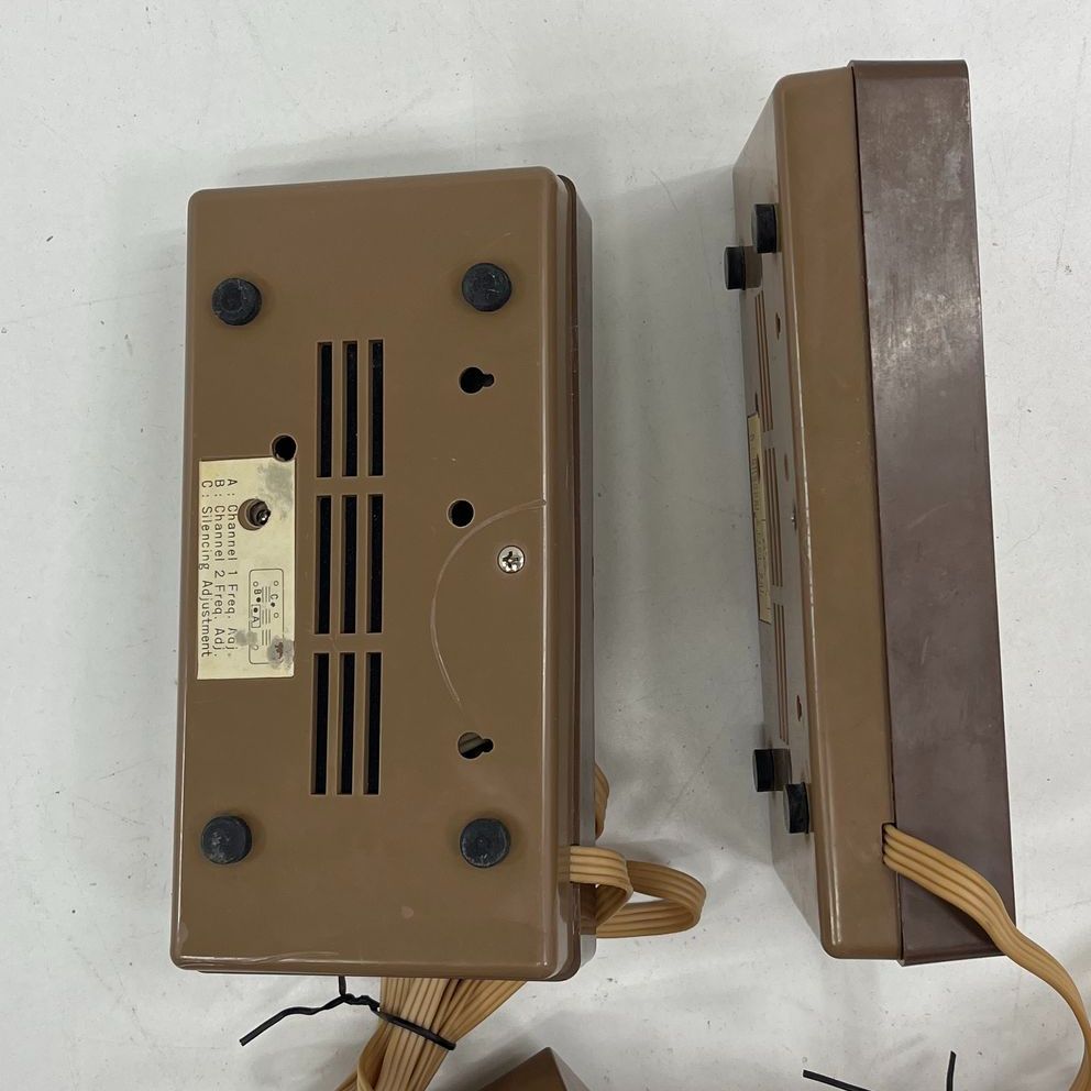 Vintage Sears 34610 Solid State Wireless Intercom System Set of 2 w/ Manual