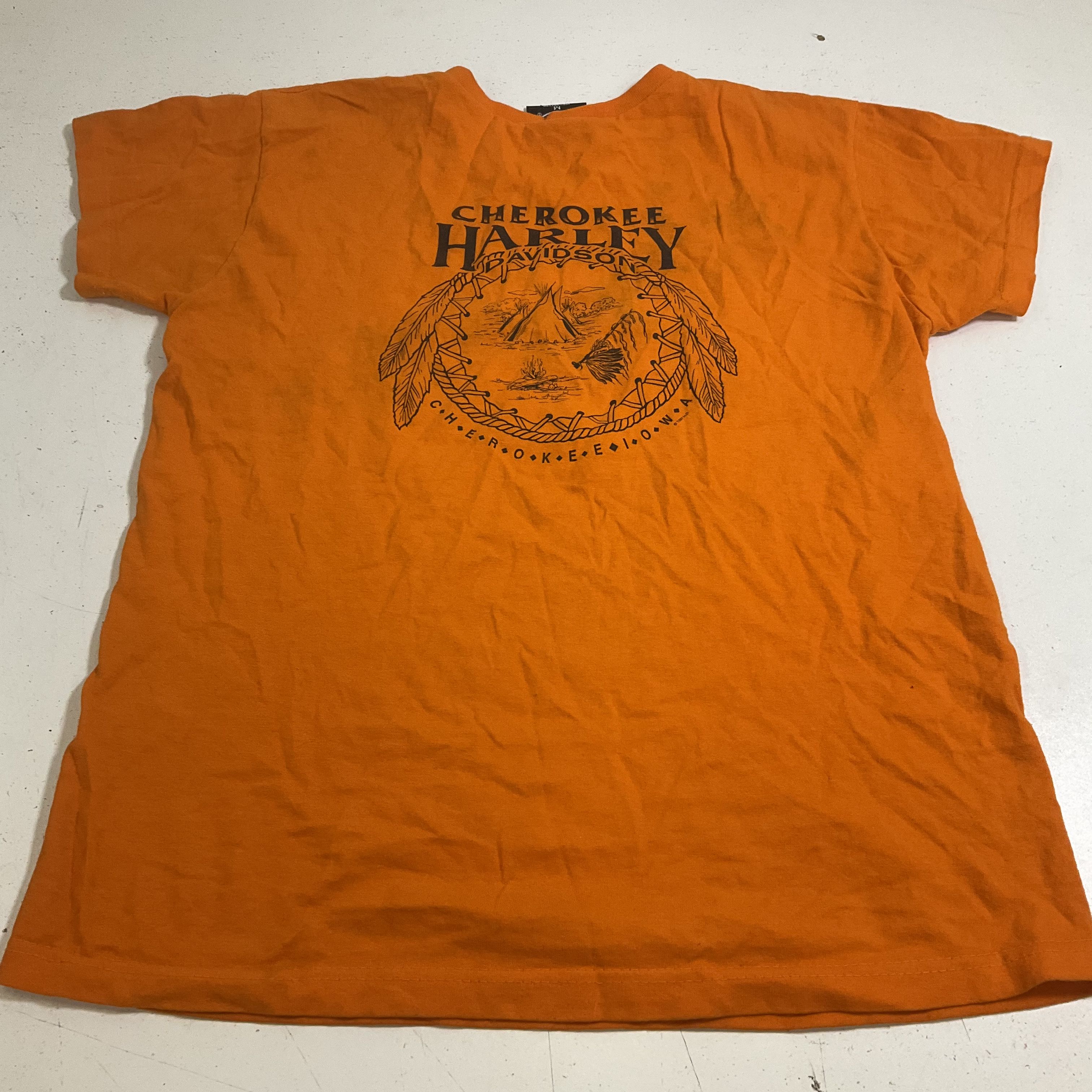 Vintage 1997 Harley-Davidson Cherokee Dream Catcher T-Shirt Made in USA Sz M