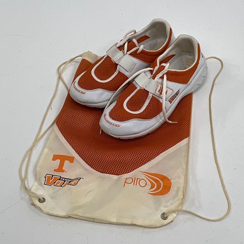 Piro Tennessee Volunteers White Orange Sneakers w/ Bag Men's Size 10.5