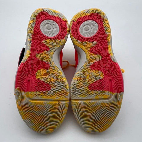 Nike KD Trey 5 X White University Gold Siren Red Basketball Shoes Size 8