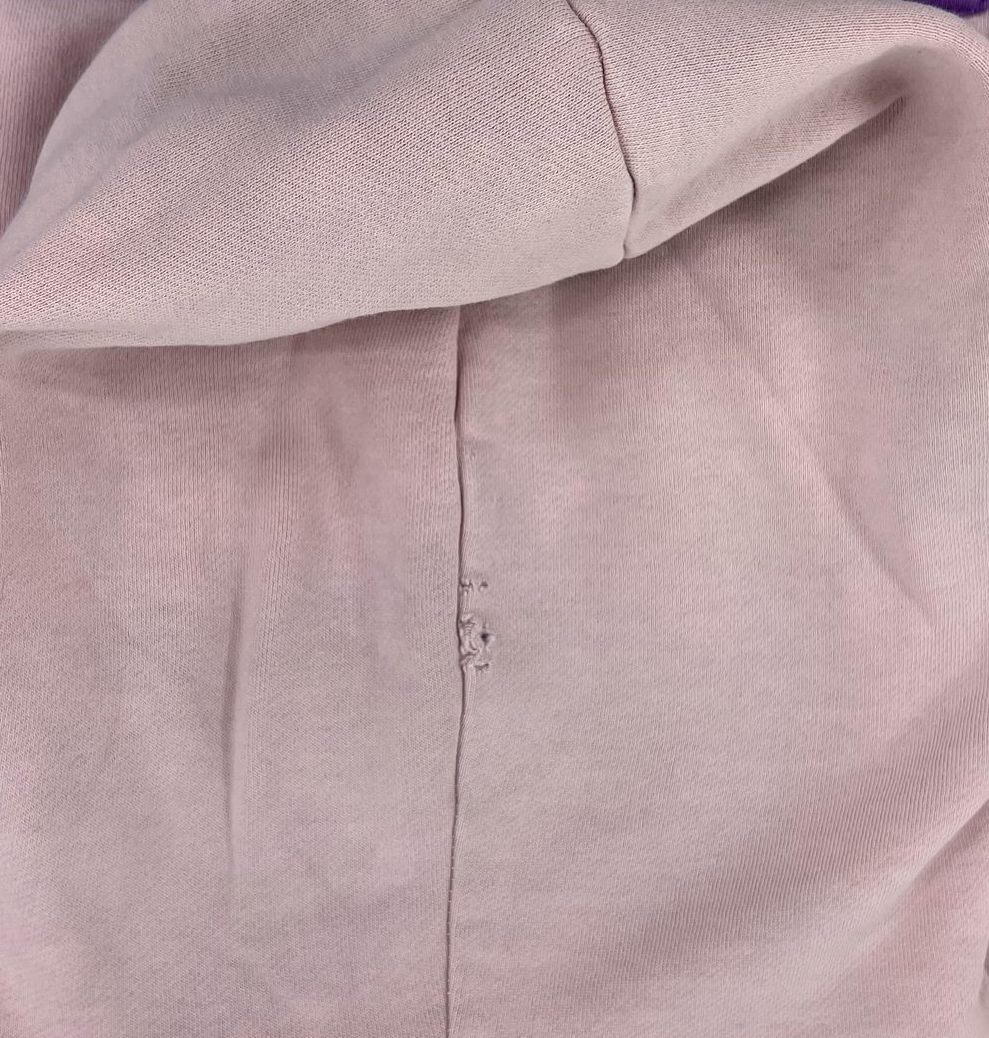 Men's Odd Future Pink Colorblock Pullover Kangaroo Pocket Hoodie - Size Large