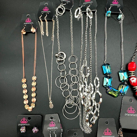 Paparazzi Jewelry Lot of 25+ Fashion Necklaces Earrings Bracelets Rings