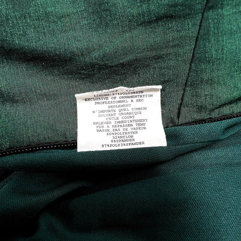 Vintage 90s Jessica McClintock Emerald Green Strapless Formal Evening Dress Sz 6