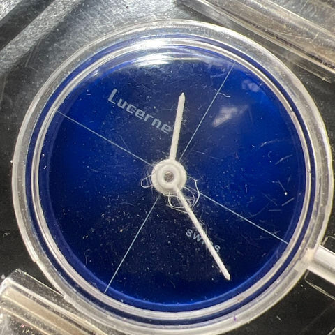2 Lucerne Acrylic Plexiglass Case Watches Not Ticking