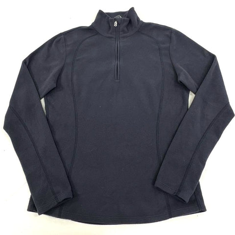Bogner Navy Fleece 1/4 Zip Mock Neck Pullover Women's Size M