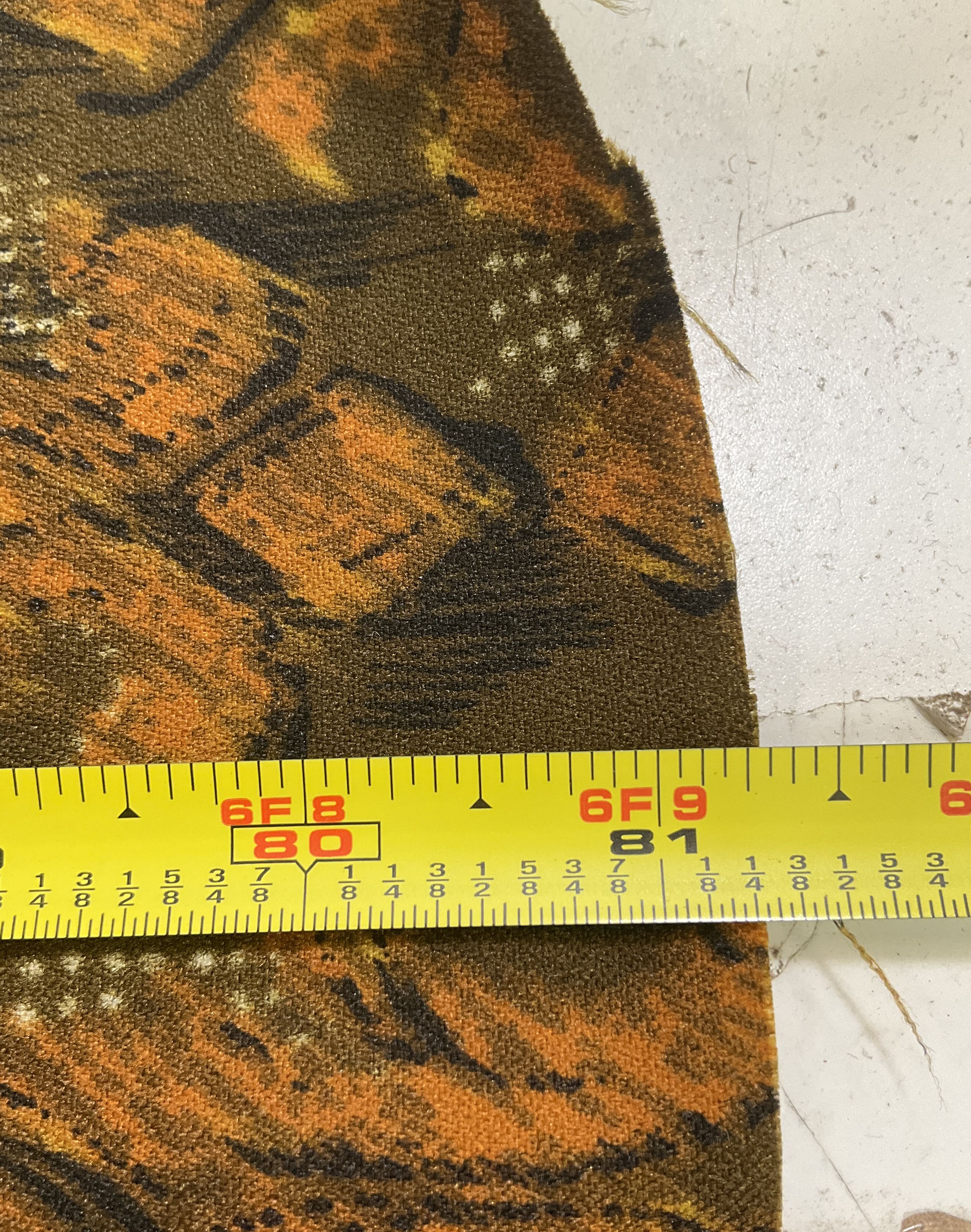Vintage Fabric Remnants Lot 3.3lbs Art Nouveau 70s Floral Craft Sewing Scrap