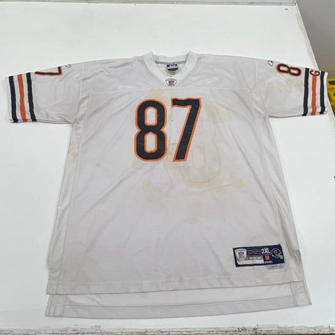 Reebok Chicago Bears Muhsin Muhammad #87 Authentic NFL Jersey White Men's 2XL