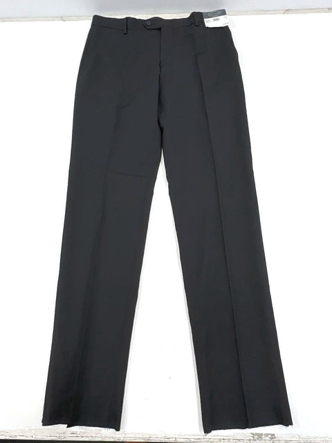 NWT Lot of 2 Pronto Uomo Platinum Black 100% Wool Dress Pants Men's Size 34