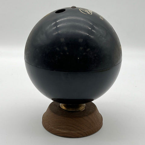 Vintage Bowling 300 Ice Pail Bowlers Ice Bucket BS 43 Z1 Black With Wood Base