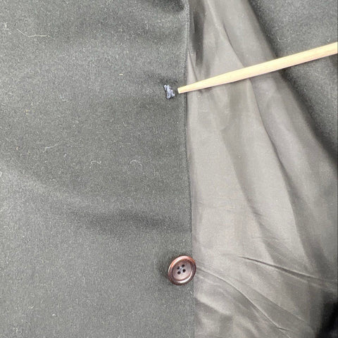 Canali for Stanley Korshak Men's Blazer Sport Coat Black Lana Cashmere Sz 48