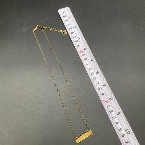 Kendra Scott Modern Gold Silver Tone Bar Tassel Necklace Jewelry Lot of 2