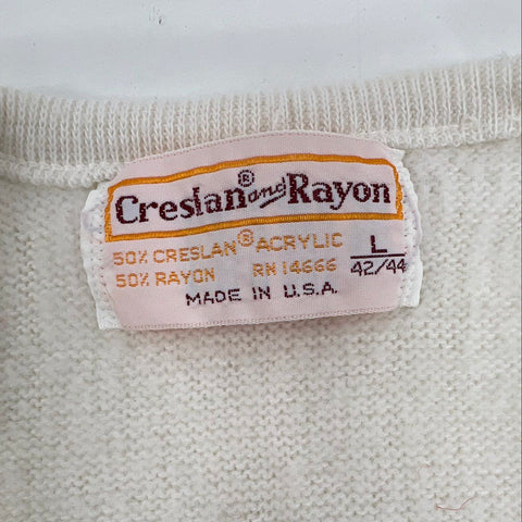 Vintage 80s Iowa State Cyclones V-Neck Sweaters Lot of 2 Made in USA Sz L