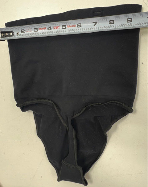 Skims Women's Shapewear Lot Black Tan Mid Thigh Shorts Thong Waist Cincher Sz M
