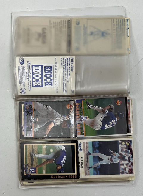 1994 Donruss KC Royals Kansas City Star Card Booklet Lot Jose Rosado Auto