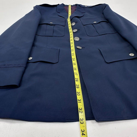 Vintage 70s Weintraub Bros Patriot USAF Military Service Coat Jacket Sz 40