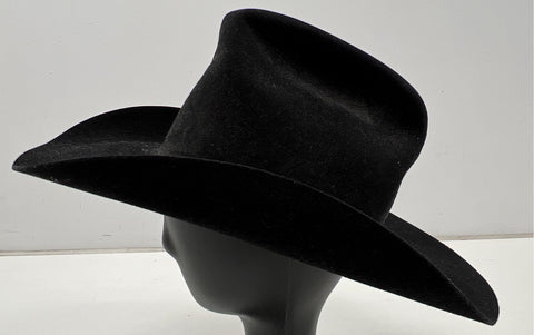 Mustang by Bailey Men's Black XXX Beaver Felt Cowboy Western Hat Made in USA