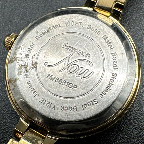 Armitron Now Women's Watch Lot of 5 Vintage Retro Gold Silver Tone Quartz