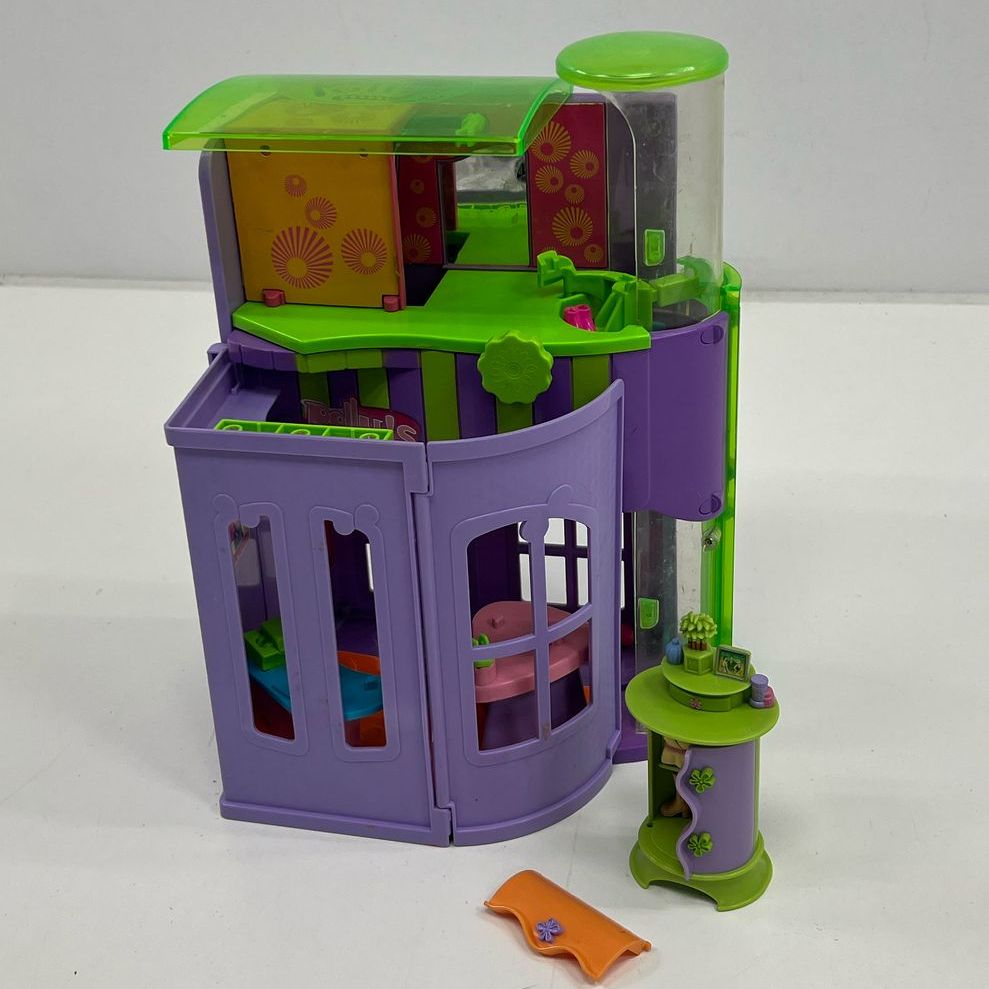 Vintage Collectible Toys Mattel Polly Pocket Mall Cafe Fold Out Play Set Lot