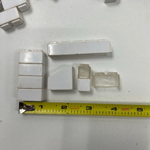 Vintage 50s Elgo American Plastic Bricks Building Block Toy Set w/ Canister