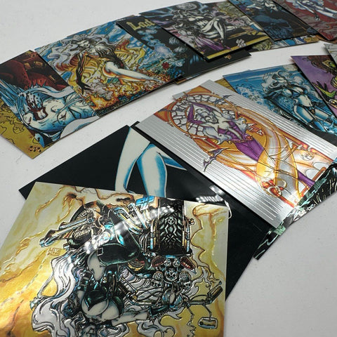 Lady Death Chromium Trading Card Lot 1994 Chaos Comics Approximately 50 Cards