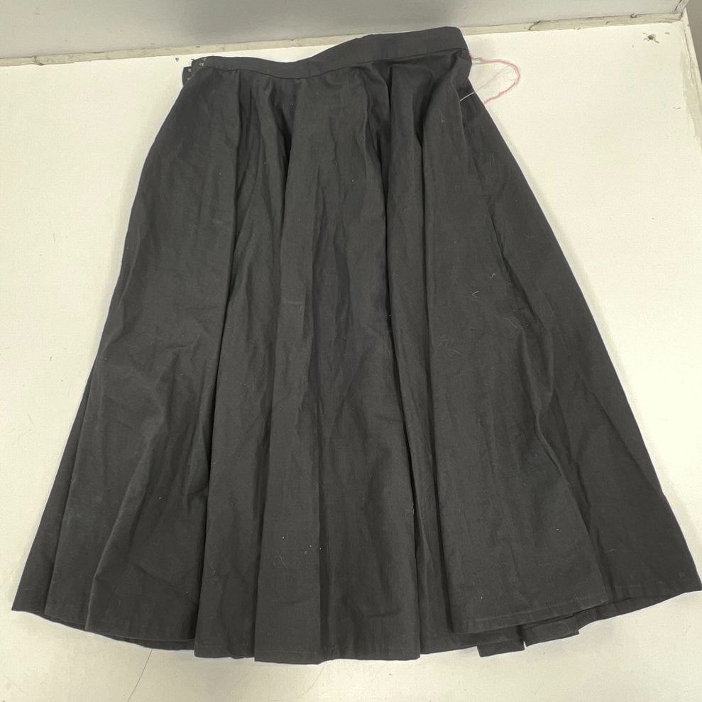 Handmade Black Poodle Skirt 1950s Style Costume Felt Applique Sequin