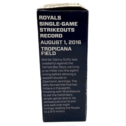 MLB Baseball Bobblehead Kansas City Royals Danny Duffy Record Game With Box