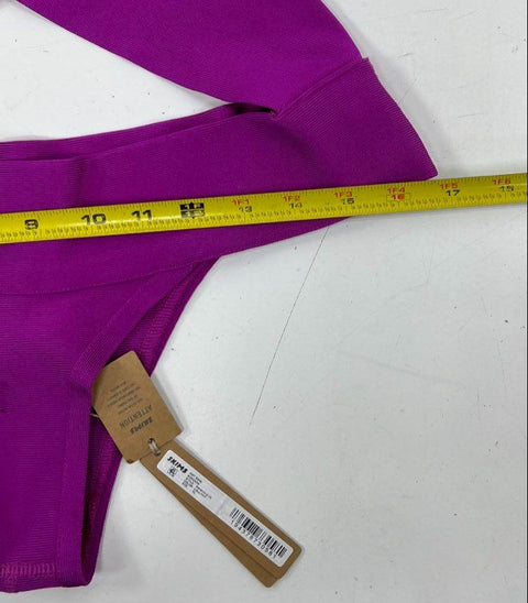 Skims NWT Women's Knit Swim Monokini Poppy Purple Cutout One-Piece XL